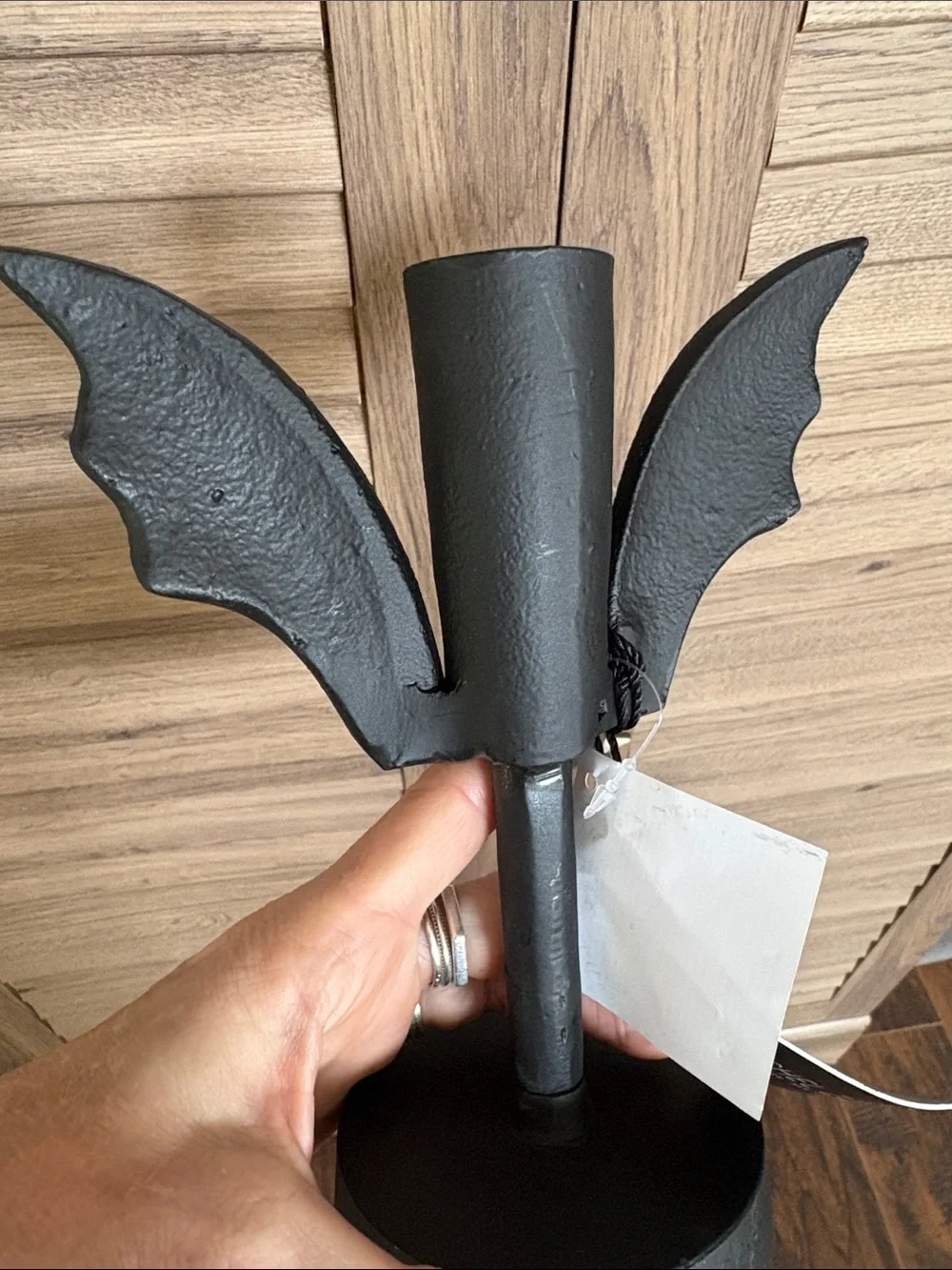 💎RARE💎🆕Rachel Zoe Black Metal Bat Candleholders, Bundle Of 3